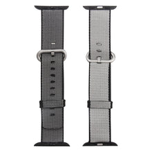 For Apple Watch 42mm Woven Nylon Watch Band(Black)
