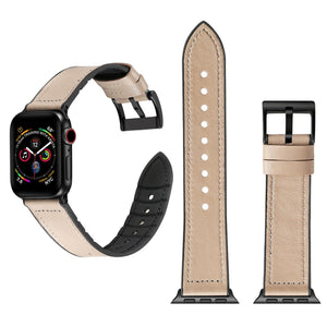 Solid Color TPU + Stainless Steel Watch Band for Apple Watch Series 7 45mm / 6 & SE & 5 & 4 44mm / 3 & 2 & 1 42mm(Grey)