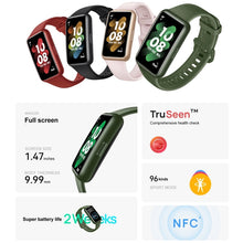 Original HUAWEI Band 7 NFC Edition, 1.47 inch AMOLED Screen Smart Watch, Support Blood Oxygen Monitoring / 14-days Battery Life(Green)