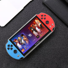 Powkiddy X12 Plus Retro Classic Games Handheld Game Console with 7 inch HD Screen & 16GB Memory, Support MP4 / E-book (Red + Blue)