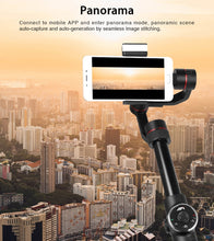 AFI V5 Smooth 3-Axis Handheld Aluminum Brushless Gimbal Stabilizer with Tripod Mount & Fill Light for Smartphones within 6 inch, Support Face Tracking(Black)