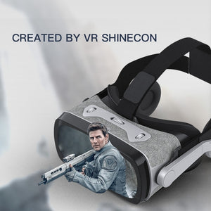 VR SHINECON G07E Virtual Reality 3D Video Glasses Suitable for 4.0 inch - 6.3 inch Smartphone(Grey)