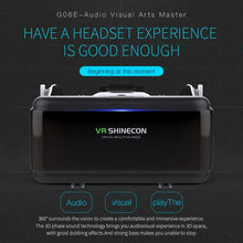 VR SHINECON G06E Virtual Reality 3D Video Glasses Suitable for 4.7 inch - 6.1 inch Smartphone with Headset (White)