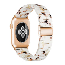 Simple Fashion Resin Watch Band for Apple Watch Series 5 & 4 40mm & Series 3 & 2 & 1 38mm(Nougat)