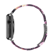 Simple Fashion Resin Watch Band for Apple Watch Series 5 & 4 40mm & Series 3 & 2 & 1 38mm(Purple)