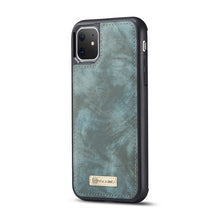 For iPhone 11 CaseMe-008 Detachable Multifunctional Horizontal Flip Leather Case with Card Slot & Holder & Zipper Wallet & Photo Frame (Blue)
