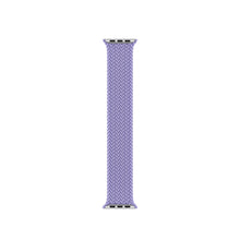 Nylon Single-turn Braided Watch Band For Apple Watch Series 8&7 41mm / SE 2&6&SE&5&4 40mm / 3&2&1 38mm, Length:S 130mm(British Lavender)