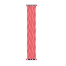 Nylon Single-turn Braided Watch Band For Apple Watch Series 7 41mm / 6 & SE & 5 & 4 40mm / 3 & 2 & 1 38mm, Length:M 145mm(Pink)