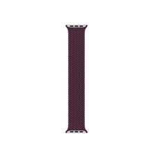 Nylon Single-turn Braided Watch Band For Apple Watch Series 8&7 41mm / SE 2&6&SE&5&4 40mm / 3&2&1 38mm, Length:M 145mm(Crimson Cherry)