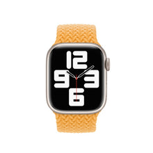Nylon Single-turn Braided Watch Band For Apple Watch Series 8&7 41mm / SE 2&6&SE&5&4 40mm / 3&2&1 38mm, Length:M 145mm(Milky Beige)