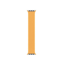 Nylon Single-turn Braided Watch Band For Apple Watch Series 8&7 41mm / SE 2&6&SE&5&4 40mm / 3&2&1 38mm, Length:M 145mm(Milky Beige)