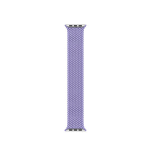 Nylon Single-turn Braided Watch Band For Apple Watch Series 8&7 41mm / SE 2&6&SE&5&4 40mm / 3&2&1 38mm, Length:M 145mm(British Lavender)