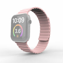 Magnetic Loop Watch Band For Apple Watch Series 7 41mm / 6 & SE & 5 & 4 40mm / 3 & 2 & 1 38mm(Pink)