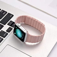 Magnetic Loop Watch Band For Apple Watch Series 7 41mm / 6 & SE & 5 & 4 40mm / 3 & 2 & 1 38mm(Pink)