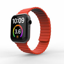 Magnetic Loop Watch Band For Apple Watch Series 7 41mm / 6 & SE & 5 & 4 40mm / 3 & 2 & 1 38mm(Red)