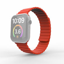 Magnetic Loop Watch Band For Apple Watch Series 7 45mm / 6 & SE & 5 & 4 44mm / 3 & 2 & 1 42mm(Red)
