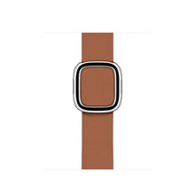 Modern Style Leather Watch Band For Apple Watch Series 7 41mm / 6 & SE & 5 & 4 40mm / 3 & 2 & 1 38mm(Brown)