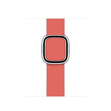 Modern Style Leather Watch Band For Apple Watch Series 7 45mm / 6 & SE & 5 & 4 44mm / 3 & 2 & 1 42mm(Watermelon Red)
