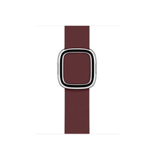 Modern Style Leather Watch Band For Apple Watch Series 7 45mm / 6 & SE & 5 & 4 44mm / 3 & 2 & 1 42mm(Coffee)