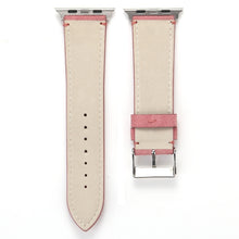 Frosted Genuine Leather Watch Band For Apple Watch Series 7 45mm / 6 & SE & 5 & 4 44mm / 3 & 2 & 1 42mm(Pink)