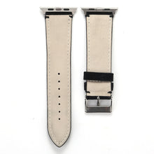 Frosted Genuine Leather Watch Band For Apple Watch Series 7 45mm / 6 & SE & 5 & 4 44mm / 3 & 2 & 1 42mm(Black)