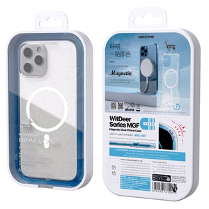 WK WPC-007 iDeal Series Magsafe Case Magnetic Ring All-inclusive Clear TPU Transparent Shockproof Case For iPhone 11 Pro Max