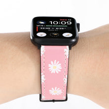 Printed Leather Watch Band For Apple Watch Series 7 45mm / 6 & SE & 5 & 4 44mm / 3 & 2 & 1 42mm(C)