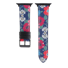 Printed Leather Watch Band For Apple Watch Series 7 45mm / 6 & SE & 5 & 4 44mm / 3 & 2 & 1 42mm(F)