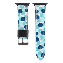 Printed Leather Watch Band For Apple Watch Series 7 45mm / 6 & SE & 5 & 4 44mm / 3 & 2 & 1 42mm(H)