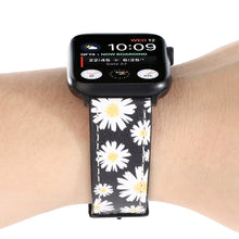 Printed Leather Watch Band For Apple Watch Ultra 49mm / Series 8&7 45mm / SE 2&6&SE&5&4 44mm / 3&2&1 42mm(J)