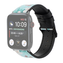 Printed Leather Watch Band For Apple Watch Ultra 49mm / Series 8&7 45mm / SE 2&6&SE&5&4 44mm / 3&2&1 42mm(N)