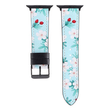 Printed Leather Watch Band For Apple Watch Ultra 49mm / Series 8&7 45mm / SE 2&6&SE&5&4 44mm / 3&2&1 42mm(N)