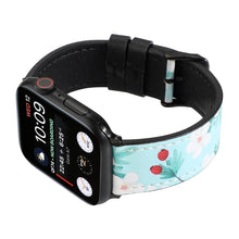 Printed Leather Watch Band For Apple Watch Ultra 49mm / Series 8&7 45mm / SE 2&6&SE&5&4 44mm / 3&2&1 42mm(N)