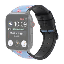 Printed Leather Watch Band For Apple Watch Series 8&7 41mm / SE 2&6&SE&5&4 40mm / 3&2&1 38mm(D)