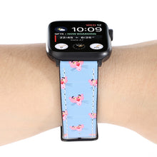 Printed Leather Watch Band For Apple Watch Series 8&7 41mm / SE 2&6&SE&5&4 40mm / 3&2&1 38mm(D)