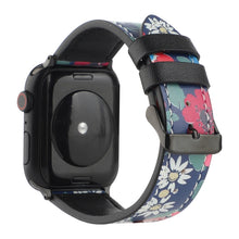 Printed Leather Watch Band For Apple Watch Series 8&7 41mm / SE 2&6&SE&5&4 40mm / 3&2&1 38mm(F)