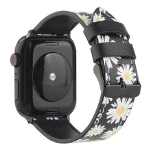 Printed Leather Watch Band For Apple Watch Series 8&7 41mm / SE 2&6&SE&5&4 40mm / 3&2&1 38mm(J)