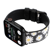 Printed Leather Watch Band For Apple Watch Series 8&7 41mm / SE 2&6&SE&5&4 40mm / 3&2&1 38mm(J)
