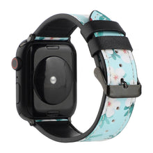 Printed Leather Watch Band For Apple Watch Series 8&7 41mm / SE 2&6&SE&5&4 40mm / 3&2&1 38mm(N)
