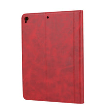 Calf Texture Double Fold Clasp Horizontal Flip Leather Case with Photo Frame & Holder & Card Slots & Wallet For iPad 9.7 (2018/2017) / Air 2(Red)