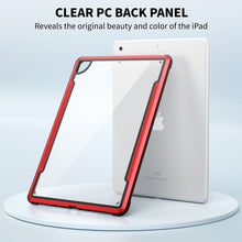For iPad 10.2 iPAKY Thunder Series Aluminum Frame + TPU Bumper + Clear PC Shockproof Case(Red)