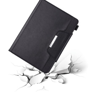 For iPad 10.2 2021 / 2020 / 2019 Business Style Horizontal Flip Leather Case with Holder & Card Slot & Photo Frame & Wallet(Black)