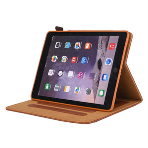 For iPad 10.2 2021 / 2020 / 2019 Business Style Horizontal Flip Leather Case with Holder & Card Slot & Photo Frame & Wallet(Brown)