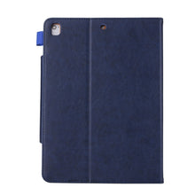 For iPad 10.2 2021 / 2020 / 2019 Business Style Horizontal Flip Leather Case with Holder & Card Slot & Photo Frame & Wallet(Blue)