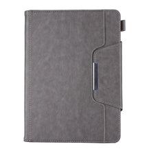 For iPad 10.2 2021 / 2020 / 2019 Business Style Horizontal Flip Leather Case with Holder & Card Slot & Photo Frame & Wallet(Grey)