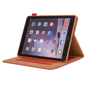 For iPad 10.2 2021 / 2020 / 2019 Business Style Horizontal Flip Leather Case with Holder & Card Slot & Photo Frame & Wallet(Red)