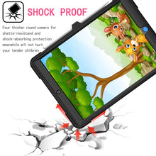 For iPad 10.2 2021 / 2020 / 2019 Contrast Color Shockproof Robot Silicone + PC Case with Wristband Holder(Black)