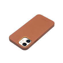 For iPhone 12 mini QIALINO Nappa Leather Shockproof Magsafe Case (Brown)