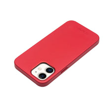 For iPhone 12 mini QIALINO Nappa Leather Shockproof Magsafe Case (Red)