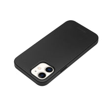 For iPhone 12 mini QIALINO Nappa Leather Shockproof Magsafe Case (Black)